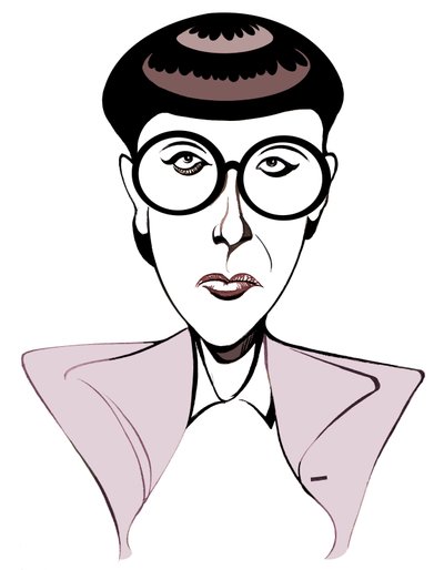 Edith Head (caricature) by Neale Osborne